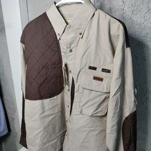 Woolrich Outdoor Guide Collection Button Up Long Sleeve Fishing Shirt Men's Sz L